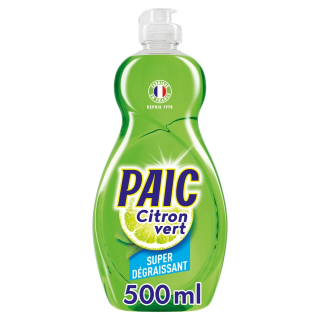 Liquide vaisselle Citron Vert Super Dégraissant PAIC