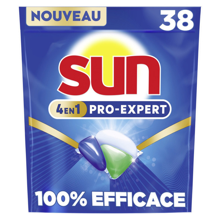 Capsules Lave-vaisselle 4-en-1 Pro Expert SUN