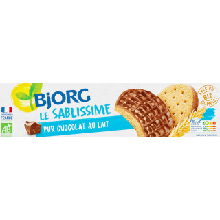 Biscuits bio Sablés chocolat au lait BJORG