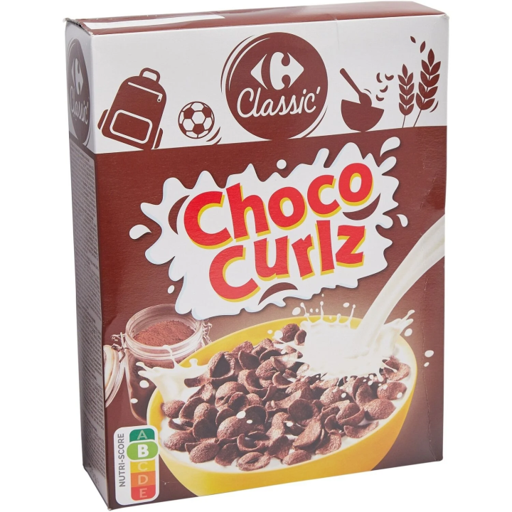 Céréales Choco Curlz Chocolat CARREFOUR CLASSIC'