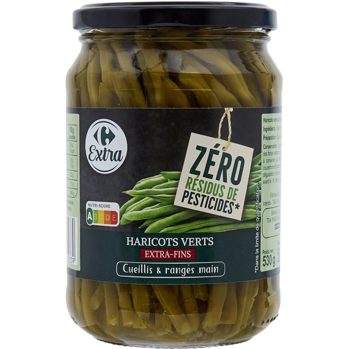 Haricots Verts Extra Fins CARREFOUR EXTRA