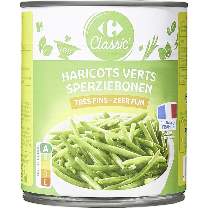 Haricots Verts Très Fins CARREFOUR CLASSIC'