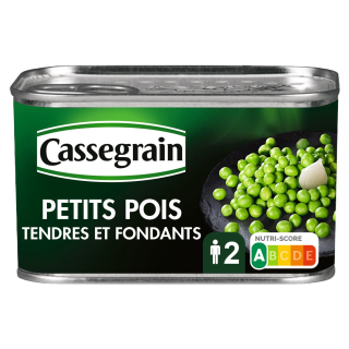 Petits pois tendres et fondants CASSEGRAIN