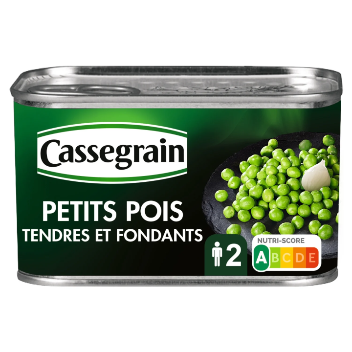 Petits pois tendres et fondants CASSEGRAIN
