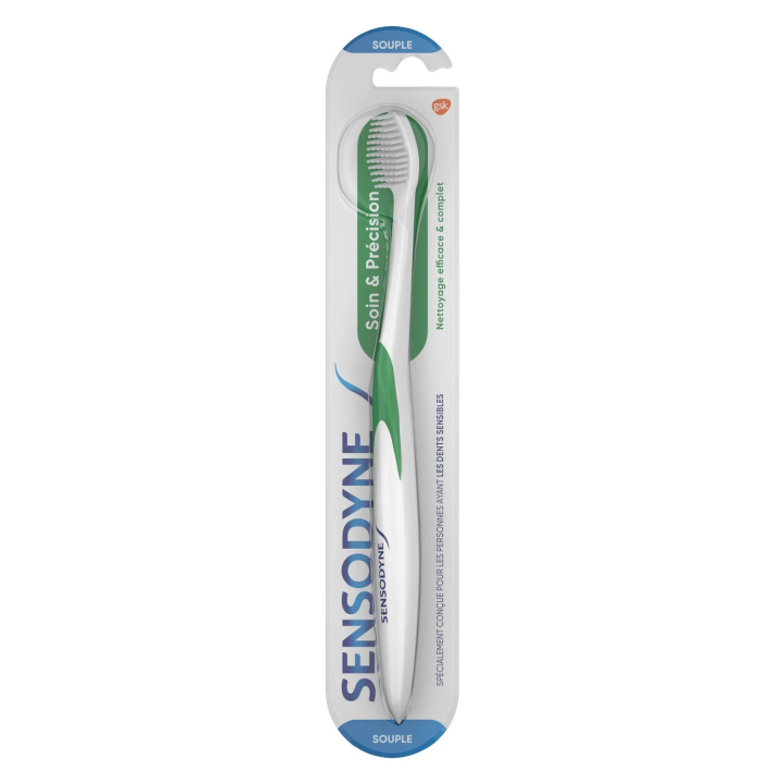 Brosse à dents Souple Dents Sensibles Soin Et Précision SENSODYNE