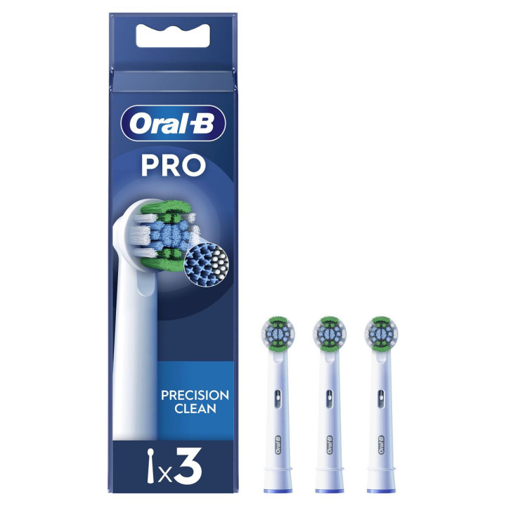 Brossette dentaire CLEAN PRO - Pack de 3 - Blanc ORAL B