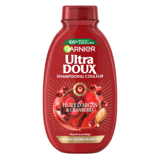 Shampoing Couleur pour Cheveux colorés Huile d'argan & Cranberry Ultra Doux GARNIER