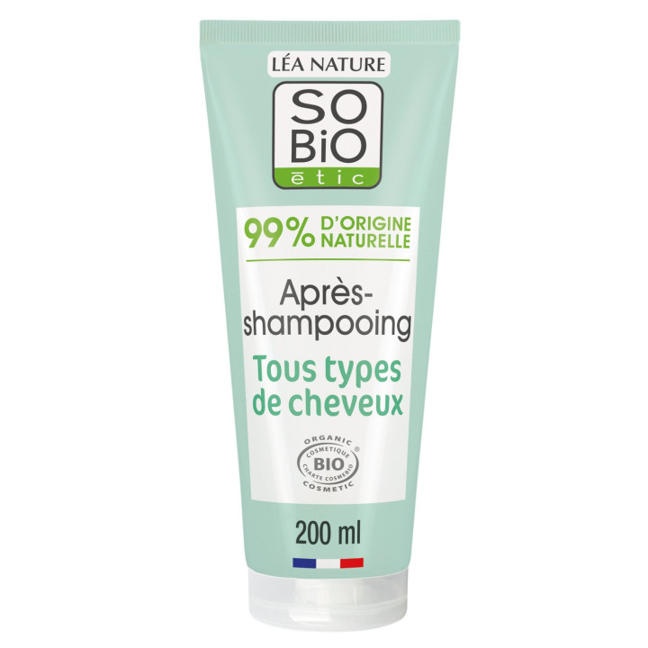 Après-shampoing Démêlant Hydratant Tous types de cheveux Aloe vera Bio SO'BIO ETIC
