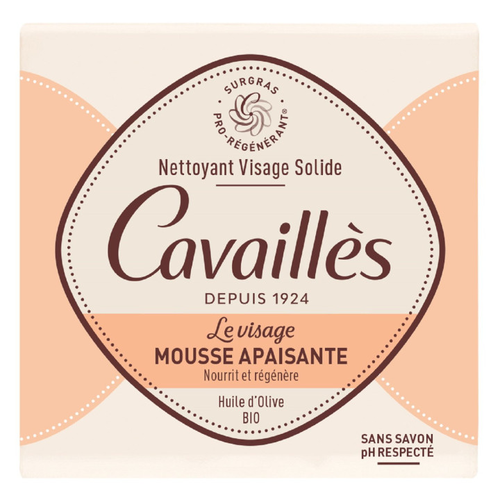 Savon Visage Moussant Apaisant à l'Huile d'Olive Bio ROGE CAVAILLES