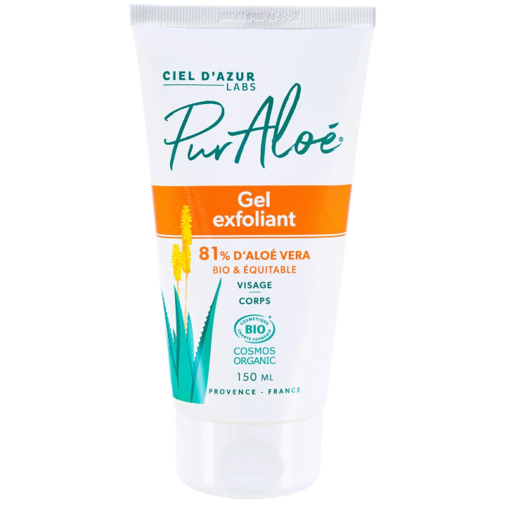 Gel Nettoyant Exfoliant Visage Purifiant Aloe Vera Bio PURALOE